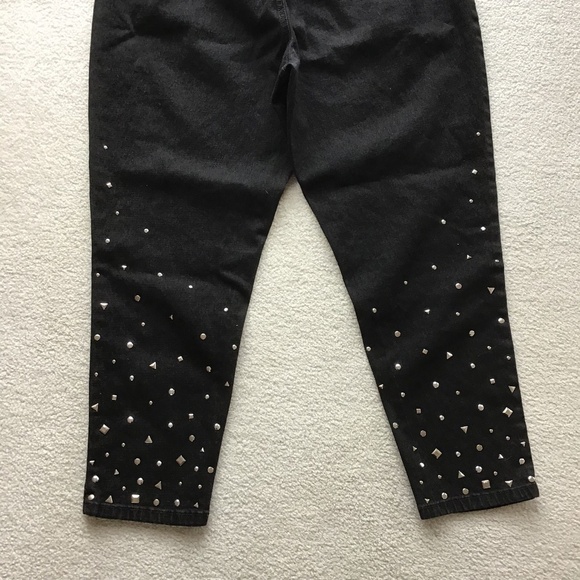 DG2 by DIANE GILMAN BLACK SIZE P2X PANTS WITH SILVER BLING - Picture 5 of 7